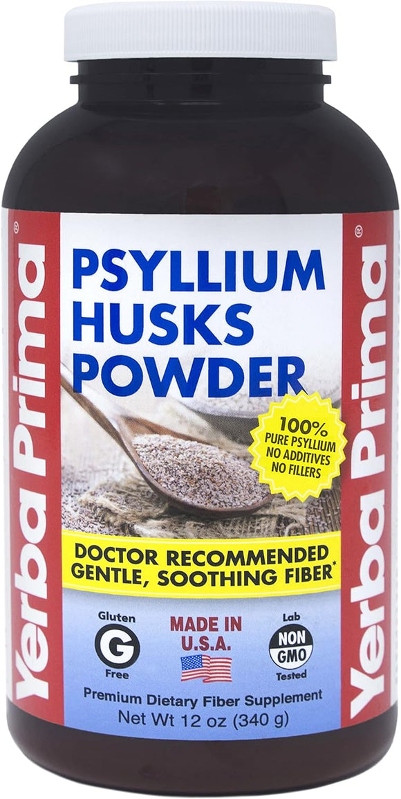 Yerba Prima Psyllium Husks Powder 12 OZ