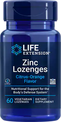 Life Extension Zinc Lozenges (Citrus-Orange Flavor)