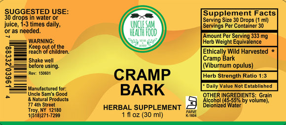 Cramp Bark (Viburnum Opulus) Liquid
