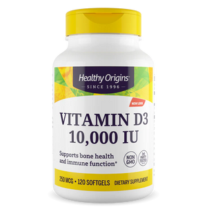Healthy Origins Vitamin D3 (Lanolin) (10,000 IU) Softgels