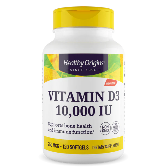 Healthy Origins Vitamin D3 (Lanolin) (10,000 IU) Softgels