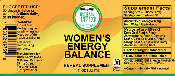 Women's energy Balance 1 oz