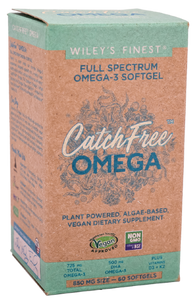 wiley's finest  Catch Free Omega 60 soft gels vegan