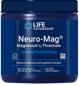 Life Extension Neuro-Mag® Magnesium L-Threonate (Tropical Punch)