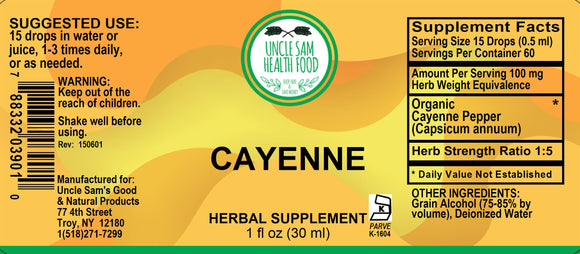 Cayenne (Capsicum Annum) Liquid