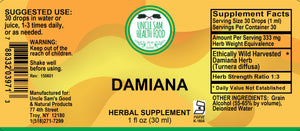 Damiana (Tumera Diffusa) Liquid