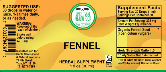 Fennel (Foeniculum Vulgare) Liquid