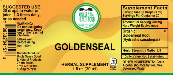 Goldenseal (Hydrastis Canadensis) Liquid