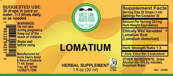 Lomatium (Lomatium Dissectum) Liquid