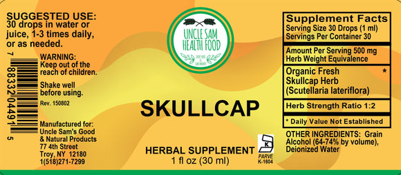Skullcap (Scutellaria Lateriflora) Liquid