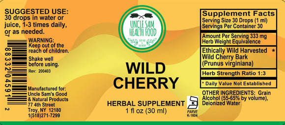 Wild Cherry (Prunus Virginiana) Liquid