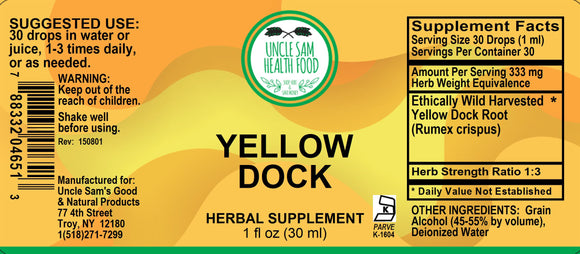 Yellow Dock (Rumex Crispus)  Liquid