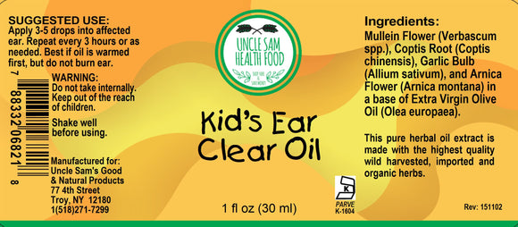 Kid's Ear Clear Oil