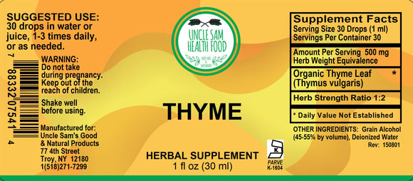 Thyme (Thymus Vulgaris) Liquid