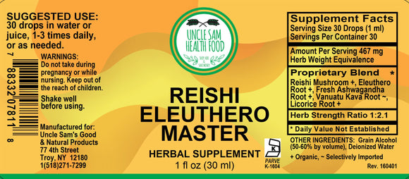 Reishi Eleuthero Master Liquid
