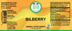 Bilberry (Vaccinium Myrtillus) Liquid