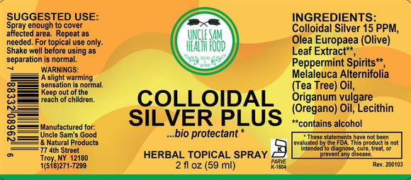 Colloidal Silver Plus Topical Spray