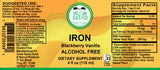 IRON LIQUID BLACKBERRY VANILLA 4OZ