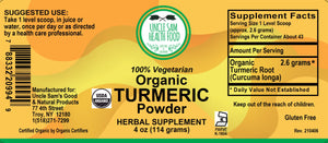 Organic Turmeric (Curcuma Longa) Powder