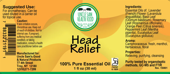 Head Relief Essential Oil